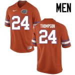 Men's Florida Gators #24 Mark Thompson NCAA Nike Orange Authentic Stitched College Football Jersey SBZ8462NY